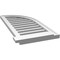 Ekena Millwork Quarter Round Top Right Surface Mount PVC Gable Vent w/ 2"W x 2"P Brickmould Sill Frame, 16"W x 34"H GVPQR16X3403SF - alternate 3